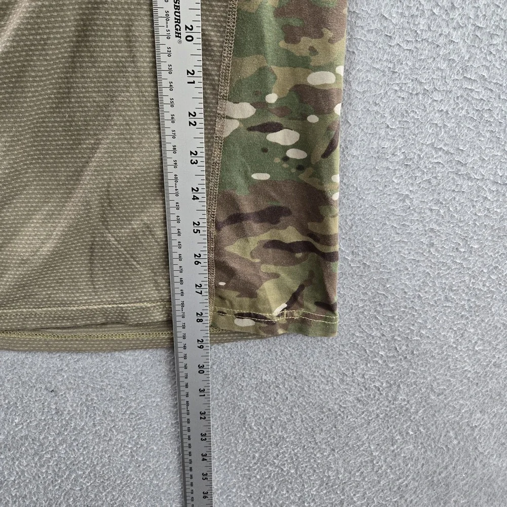 US Army Men Shirt M Green Camouflage Army Combat Shirt FR READ